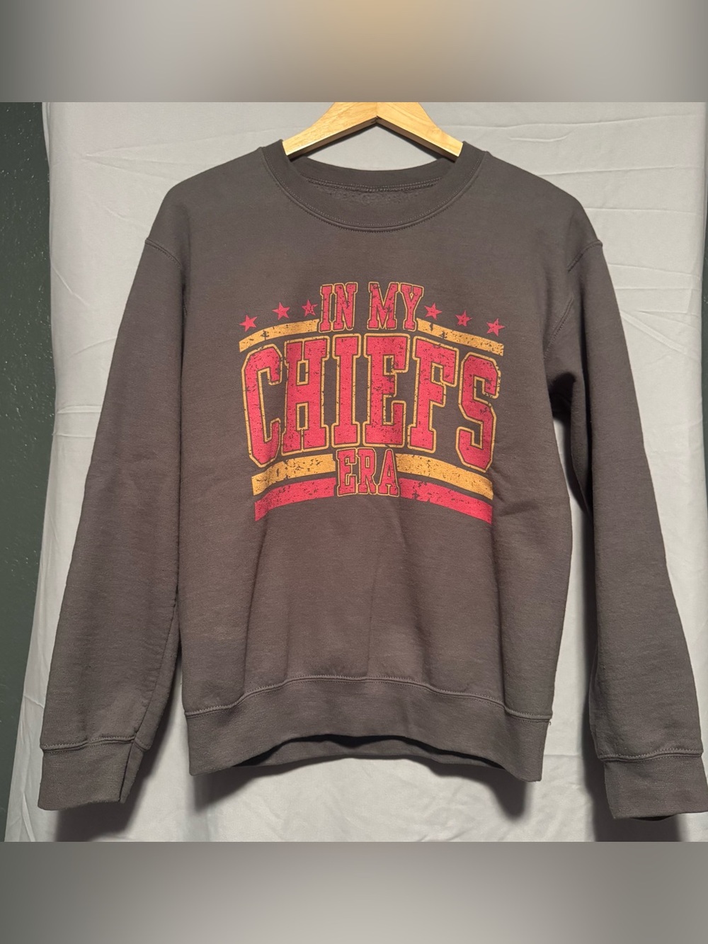 Men's Gray 'In My Chiefs Era' Graphic Sweatshirt